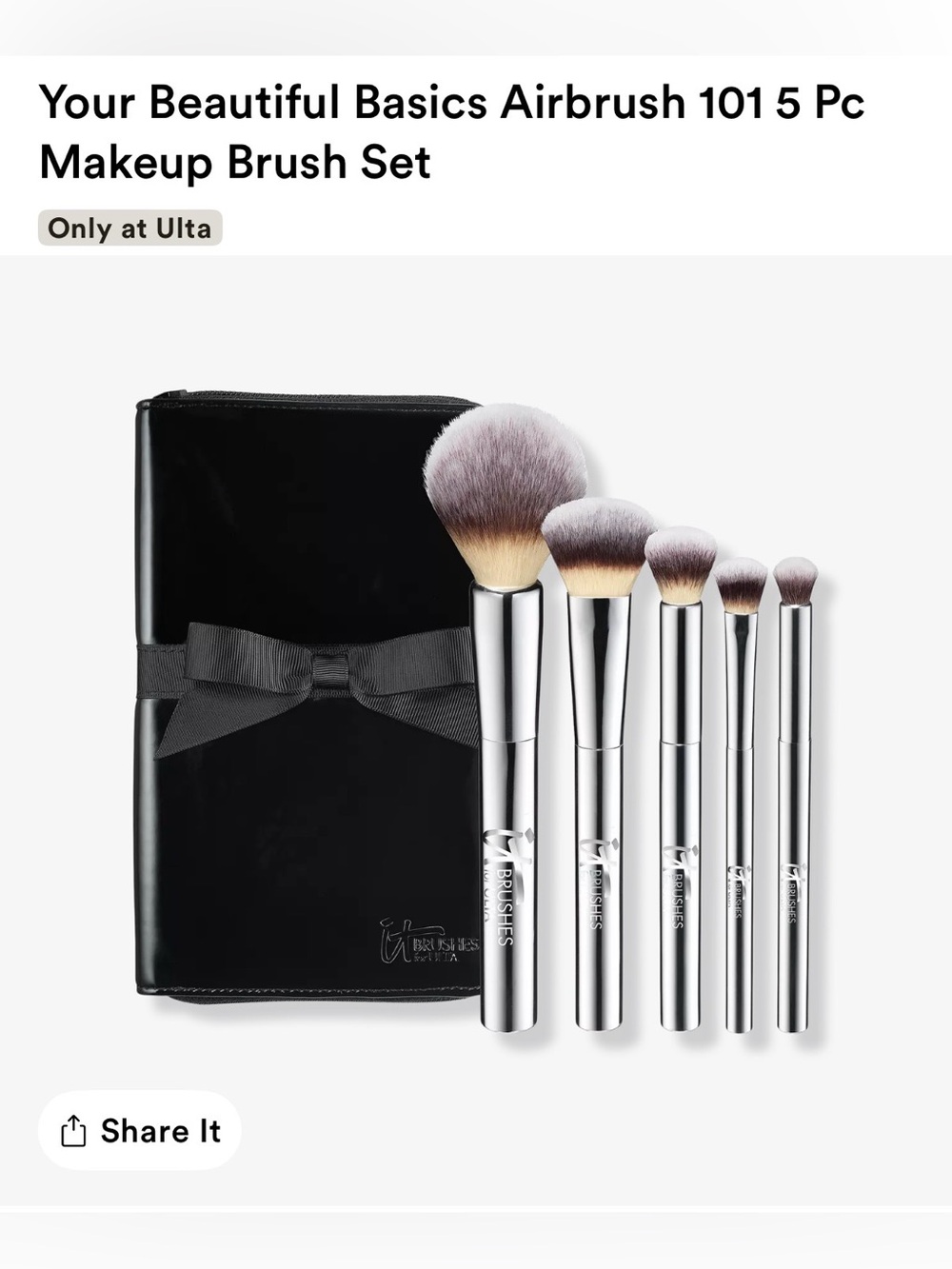 It brushes for ULTA YOUR BEAUTIFUL BASICS AIRBRUSH 101 brush set